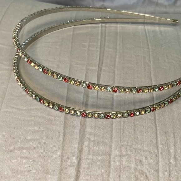 J. Crew Pink Rhinestone Headband - Picture 2 of 3